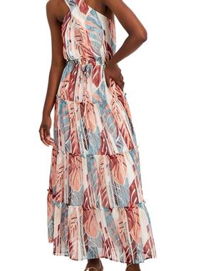 INC International Concepts Multicolor Patterned Maxi Dress large